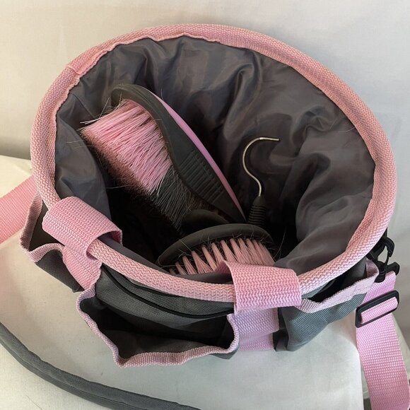 $20 Weaver Horse Grooming Set Pink And Brown - Picture 7 of 9